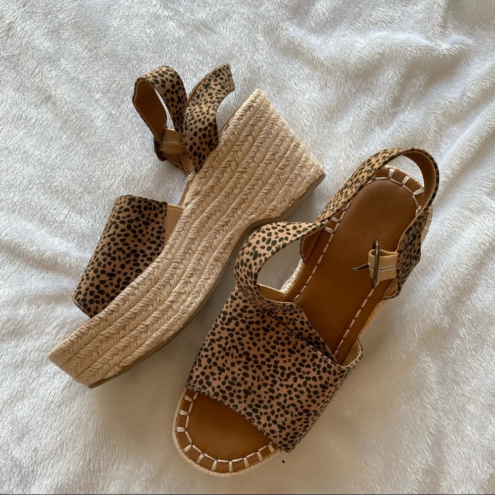 Dalmatian print sandals